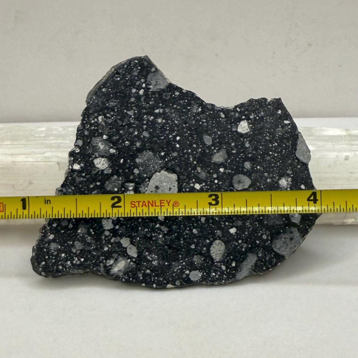 NWA 17679 Lunar Meteorite Slice, Rare Feldspathic Breccia Lunar, Mauritania, Africa, Moon Rock, Astronomy Gift, 23.42 grams