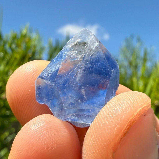 Rare Blue Dumortierite Crystal from Bahia, Brazil, Terminated– 5.68g/28.5ct, Gemstone for Collectors, Meditation, Reiki, Healing Decor