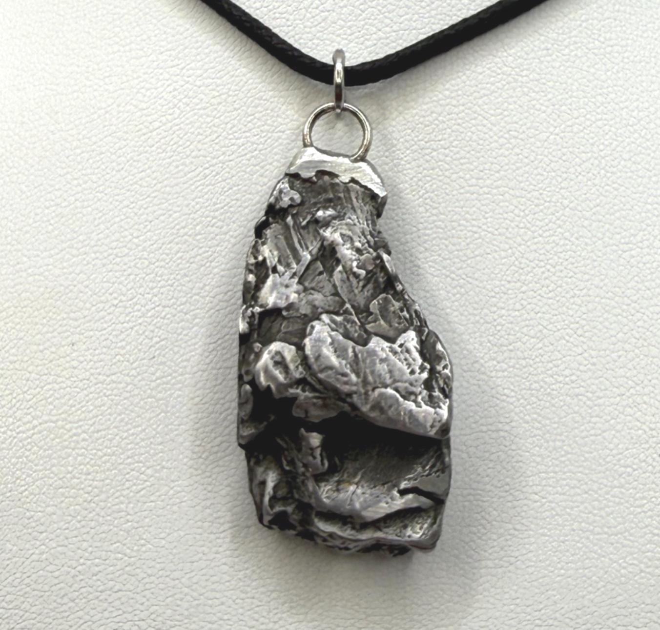 Beautiful Aletai Meteorite Pendant, 33.18 grams, Astronomy Gift, Authentic Meteorite, Meteorite Jewelry, Meteorite Pendant, COA, Space Gift