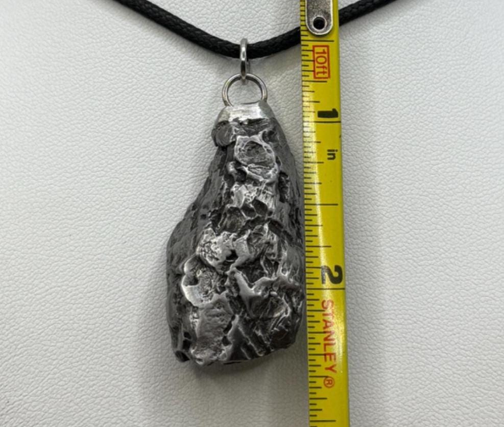 Beautiful Aletai Meteorite Pendant, 33.18 grams, Astronomy Gift, Authentic Meteorite, Meteorite Jewelry, Meteorite Pendant, COA, Space Gift