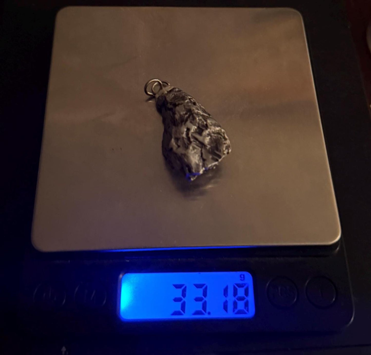 Beautiful Aletai Meteorite Pendant, 33.18 grams, Astronomy Gift, Authentic Meteorite, Meteorite Jewelry, Meteorite Pendant, COA, Space Gift