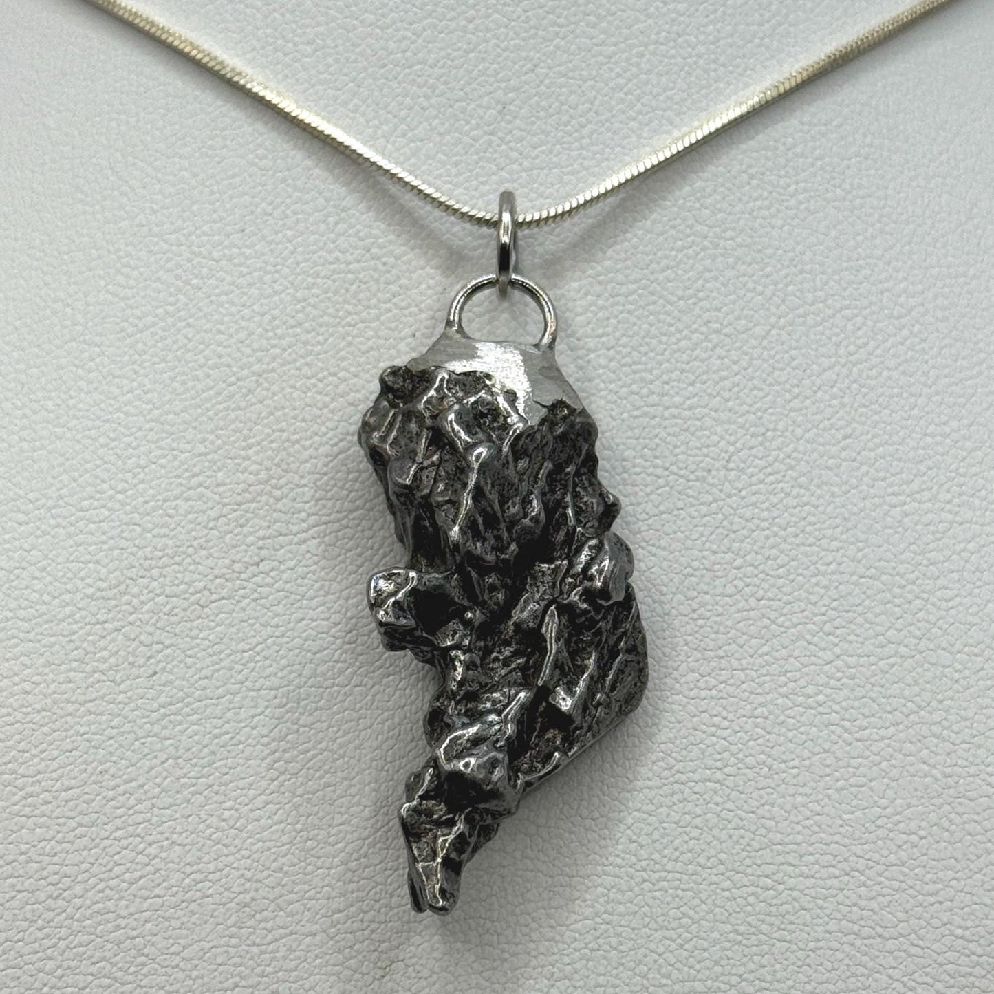 Beautiful Meteorite Campo del Cielo Pendant 15.31 grams, Astronomy Gift, Authentic Meteorite, Meteorite Jewelry, Meteorite Pendant, COA