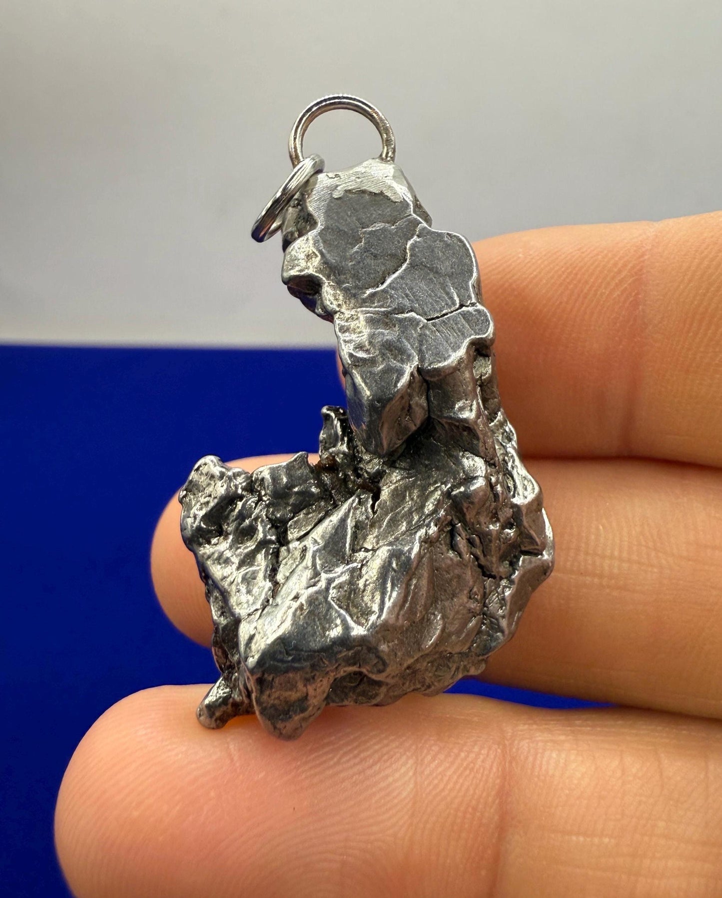 Beautiful Meteorite Campo del Cielo Pendant 26.39 grams, Astronomy Gift, Authentic Meteorite, Meteorite Jewelry, Meteorite Pendant, COA