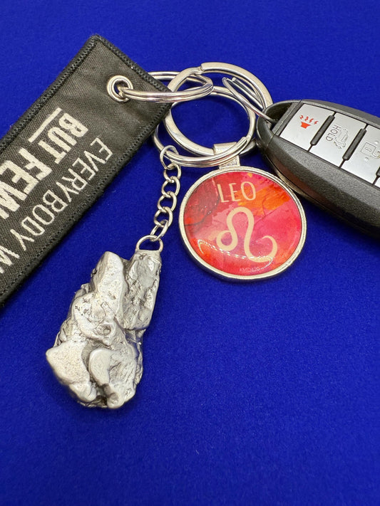 Rare Genuine Aletai Meteorite Keychain, Iron Meteorite, COA, Aletai, Astronomy Gift, Space Gift, Keychain, Space Accessories, 39.71 Grams