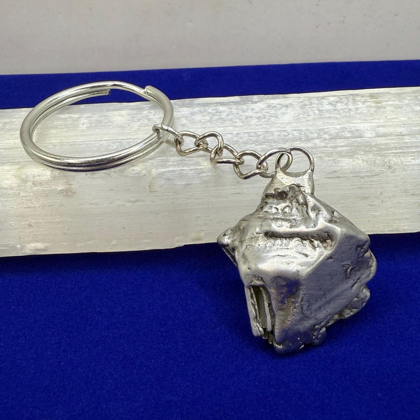 Rare Genuine Aletai Meteorite Keychain, Iron Meteorite, COA, Aletai, Astronomy Gift, Space Gift, Keychain, Space Accessories, 41.08 Grams