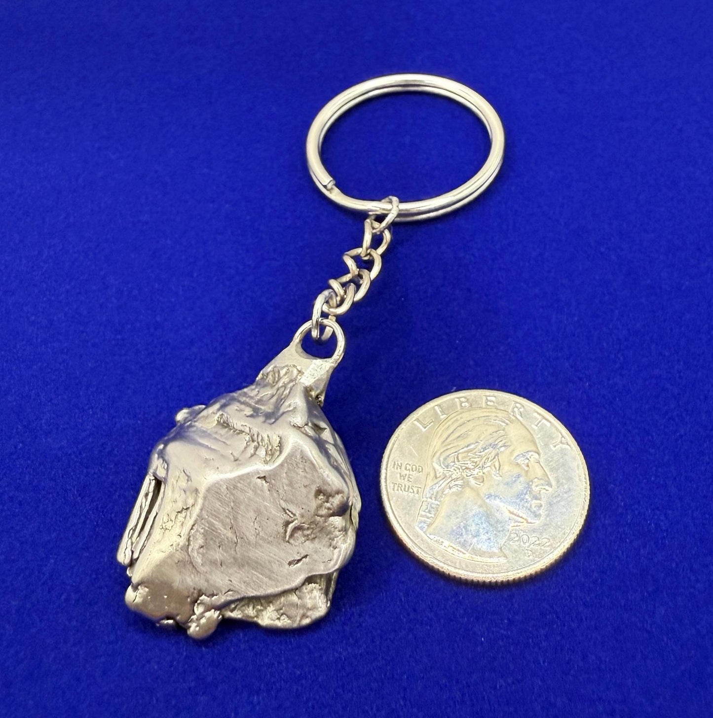 Rare Genuine Aletai Meteorite Keychain, Iron Meteorite, COA, Aletai, Astronomy Gift, Space Gift, Keychain, Space Accessories, 41.08 Grams