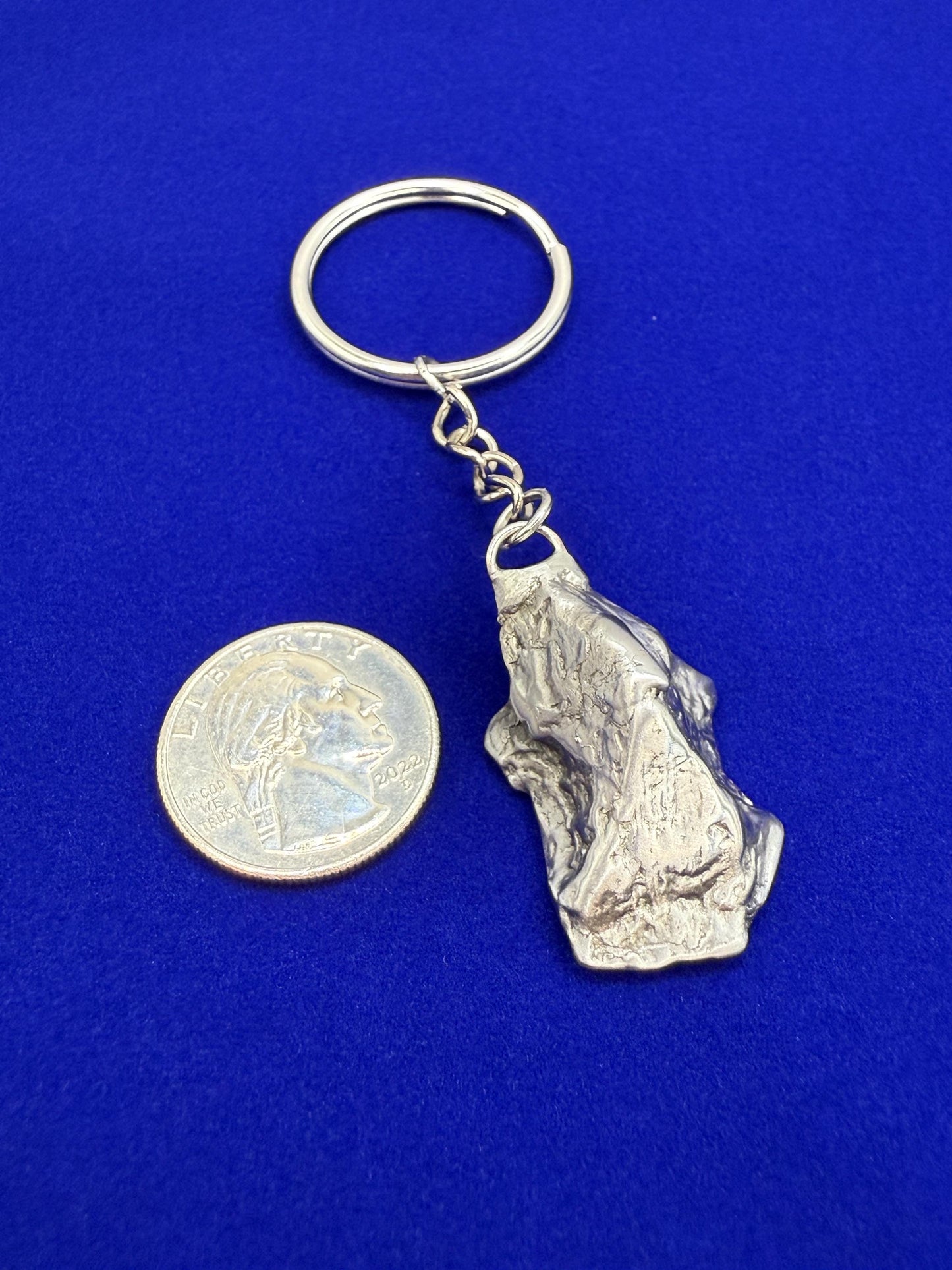 Rare Genuine Aletai Meteorite Keychain, Iron Meteorite, COA, Aletai, Astronomy Gift, Space Gift, Keychain, Space Accessories, 30.63 Grams