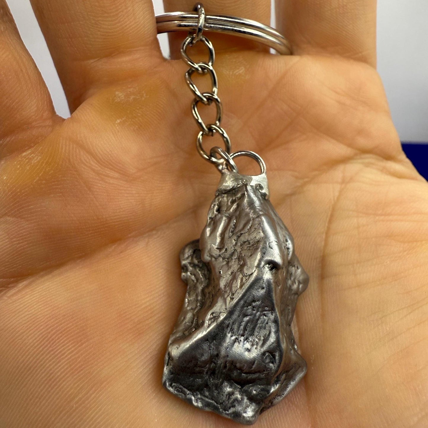 Rare Genuine Aletai Meteorite Keychain, Iron Meteorite, COA, Aletai, Astronomy Gift, Space Gift, Keychain, Space Accessories, 30.63 Grams