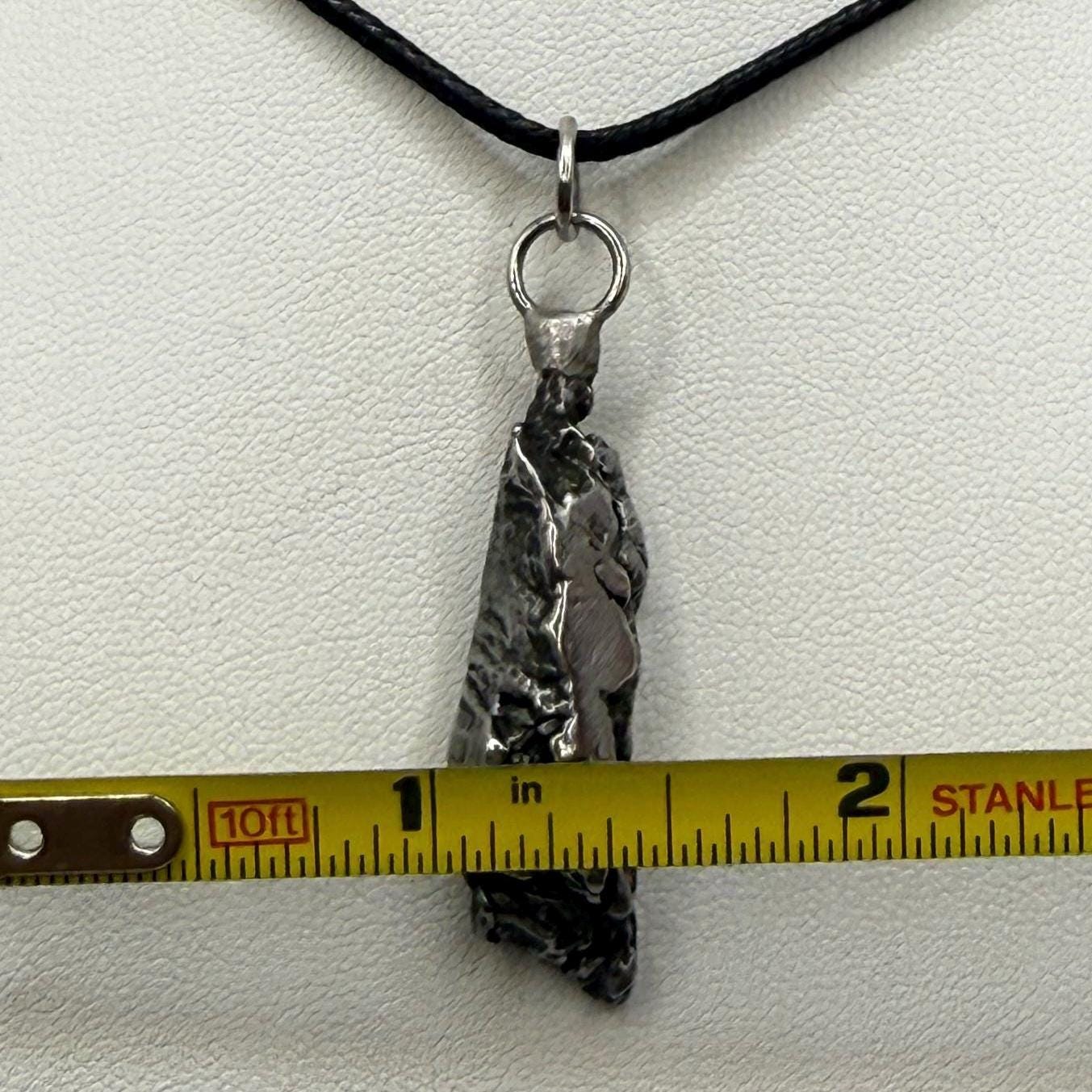 Beautiful Aletai Meteorite Pendant, 12.16 grams, Astronomy Gift, Authentic Meteorite, Meteorite Jewelry, Meteorite Pendant, COA, Space Gift