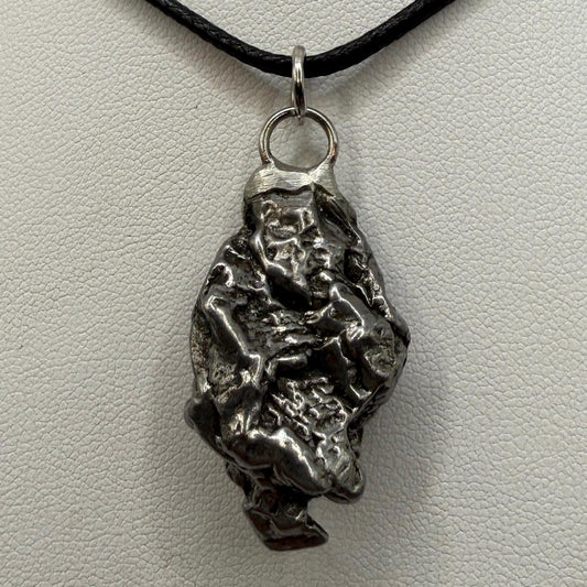 Beautiful Meteorite Campo del Cielo Pendant 18.23 grams, Astronomy Gift, Authentic Meteorite, Meteorite Jewelry, Meteorite Pendant, COA