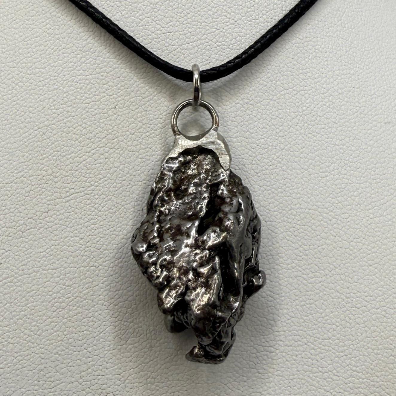 Beautiful Meteorite Campo del Cielo Pendant 18.23 grams, Astronomy Gift, Authentic Meteorite, Meteorite Jewelry, Meteorite Pendant, COA