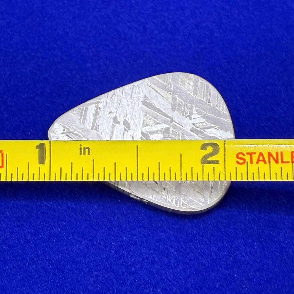 Aletai Meteorite Guitar Pick, Etched & Polished, 7.67g, Authentic Iron Meteorite, Truly Out of This World, Unique Music Gift, Astronomy Gift