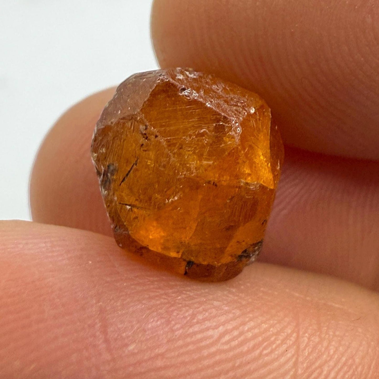 Spessartine Garnet, Speasartine, Loliondo Tanzania, Tanzanian Garnet, Meditation, Awakening, Rare Garnet, 3.08 grams, 15.4 carats