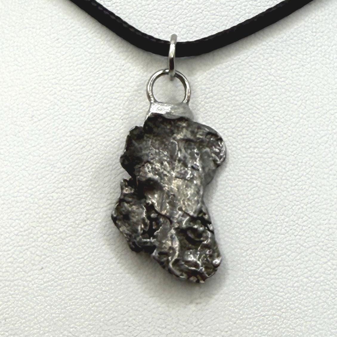 Beautiful Meteorite Campo del Cielo Pendant 5.99 grams, Astronomy Gift, Authentic Meteorite, Meteorite Jewelry, Meteorite Pendant, COA