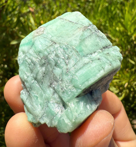 Polished Rough Emerald, Emerald Stone, Authentic Emerald, Brazilian Emerald, Heart Chakra, Brazilian Emerald, 80.68 grams/403 Carats