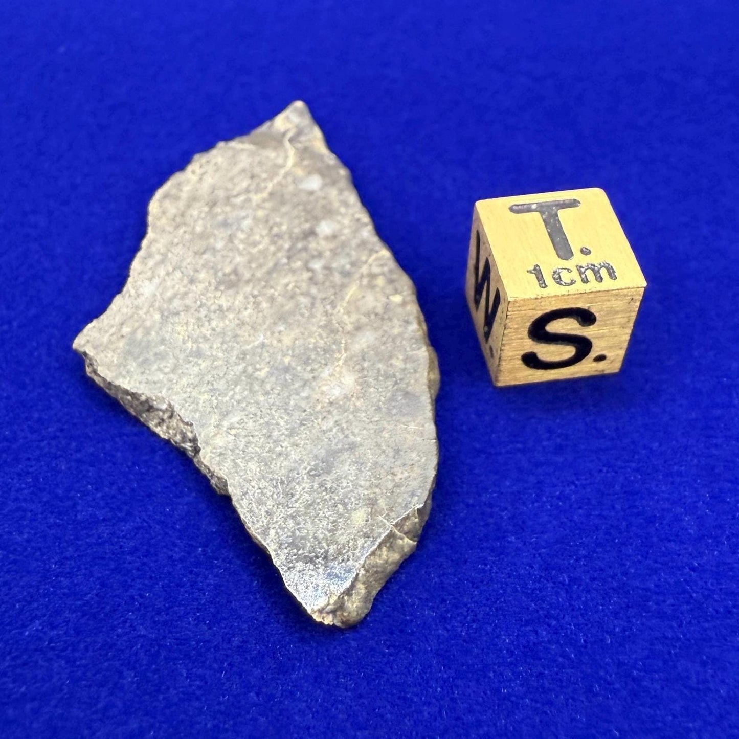 NWA 11182 Moon/Lunar Slice, Moon Rock, Moon Meteorite, Lunar Feldspathic Breccia, Meteorite Collection, Space Gift, Astronomy Gift, 5.27g