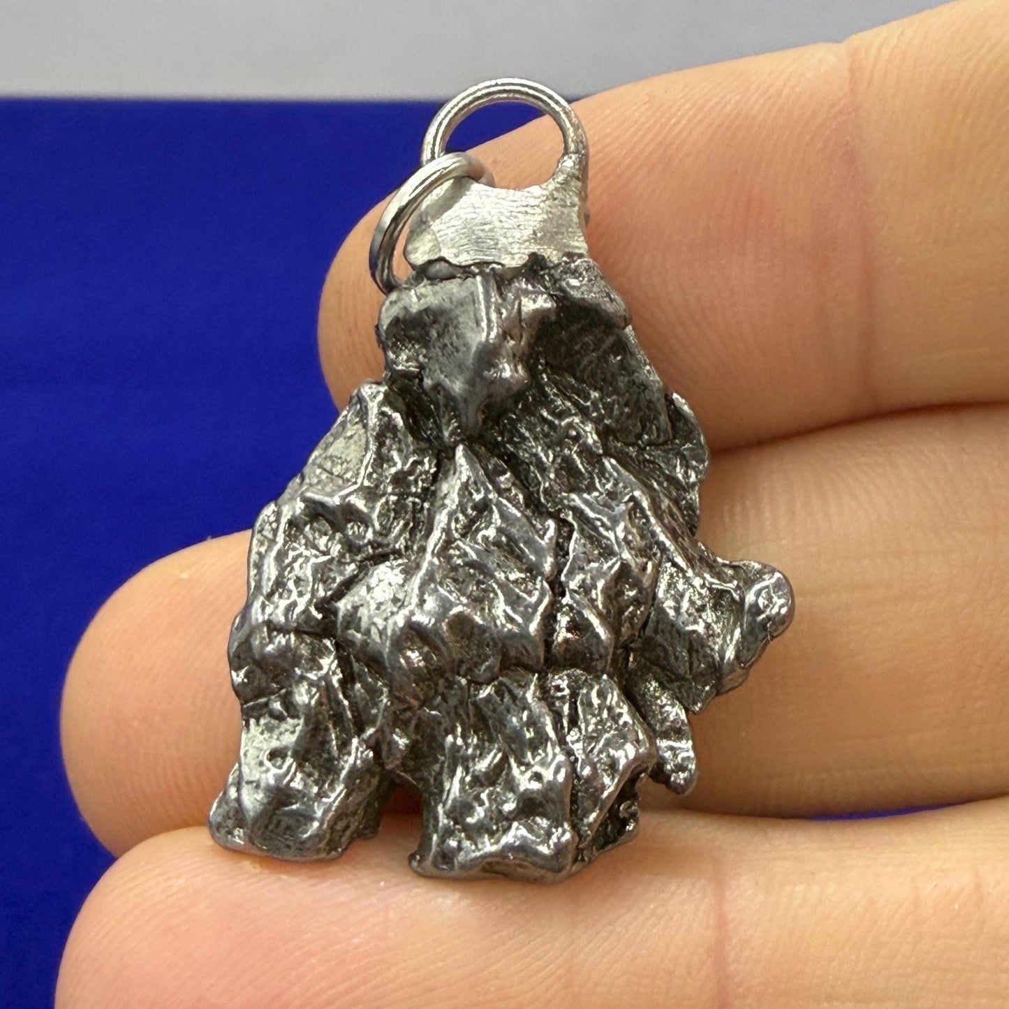 Beautiful Meteorite Campo del Cielo Pendant 13.10 grams, Astronomy Gift, Authentic Meteorite, Meteorite Jewelry, Meteorite Pendant, COA
