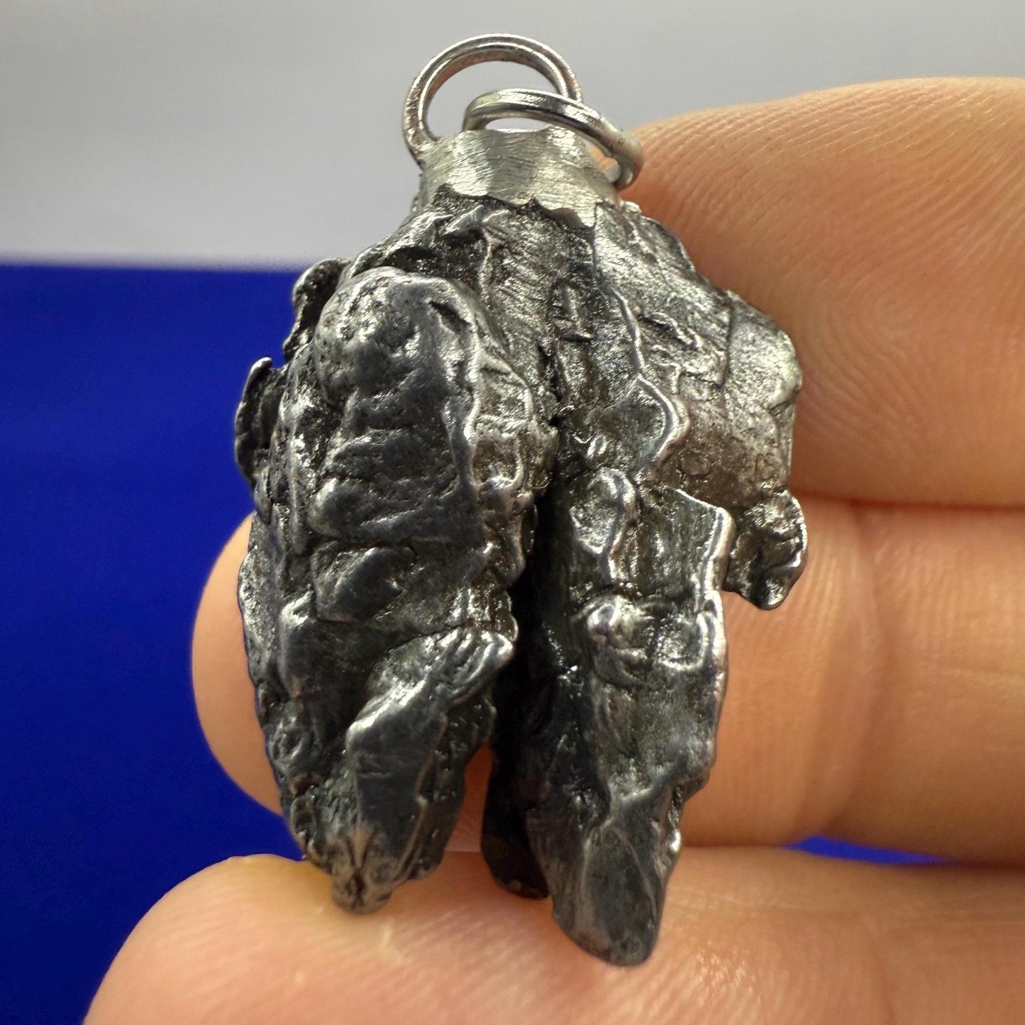 Beautiful Meteorite Campo del Cielo Pendant 13.28 grams, Astronomy Gift, Authentic Meteorite, Meteorite Jewelry, Meteorite Pendant, COA