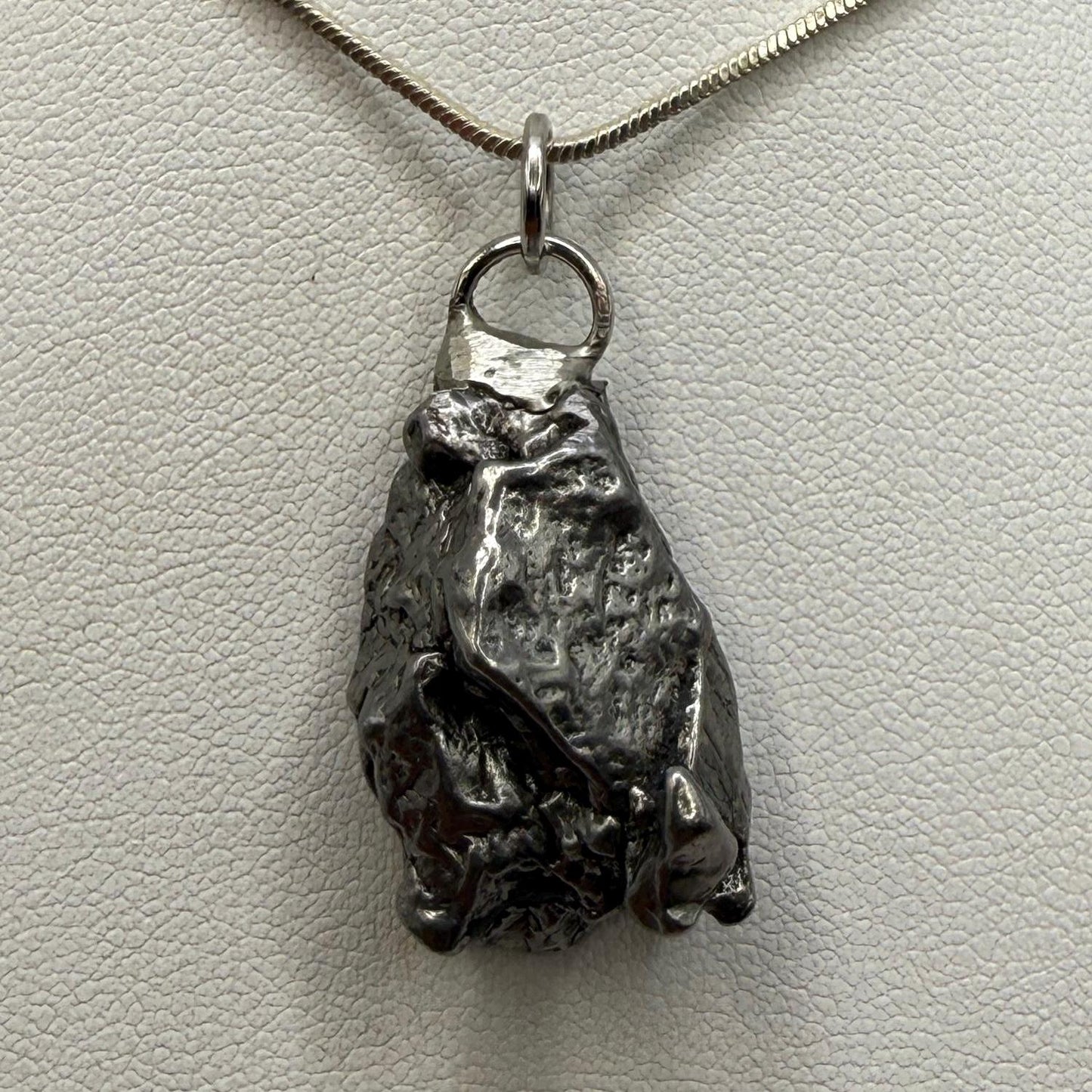 Beautiful Meteorite Campo del Cielo Pendant 14.51 grams, Astronomy Gift, Authentic Meteorite, Meteorite Jewelry, Meteorite Pendant, COA