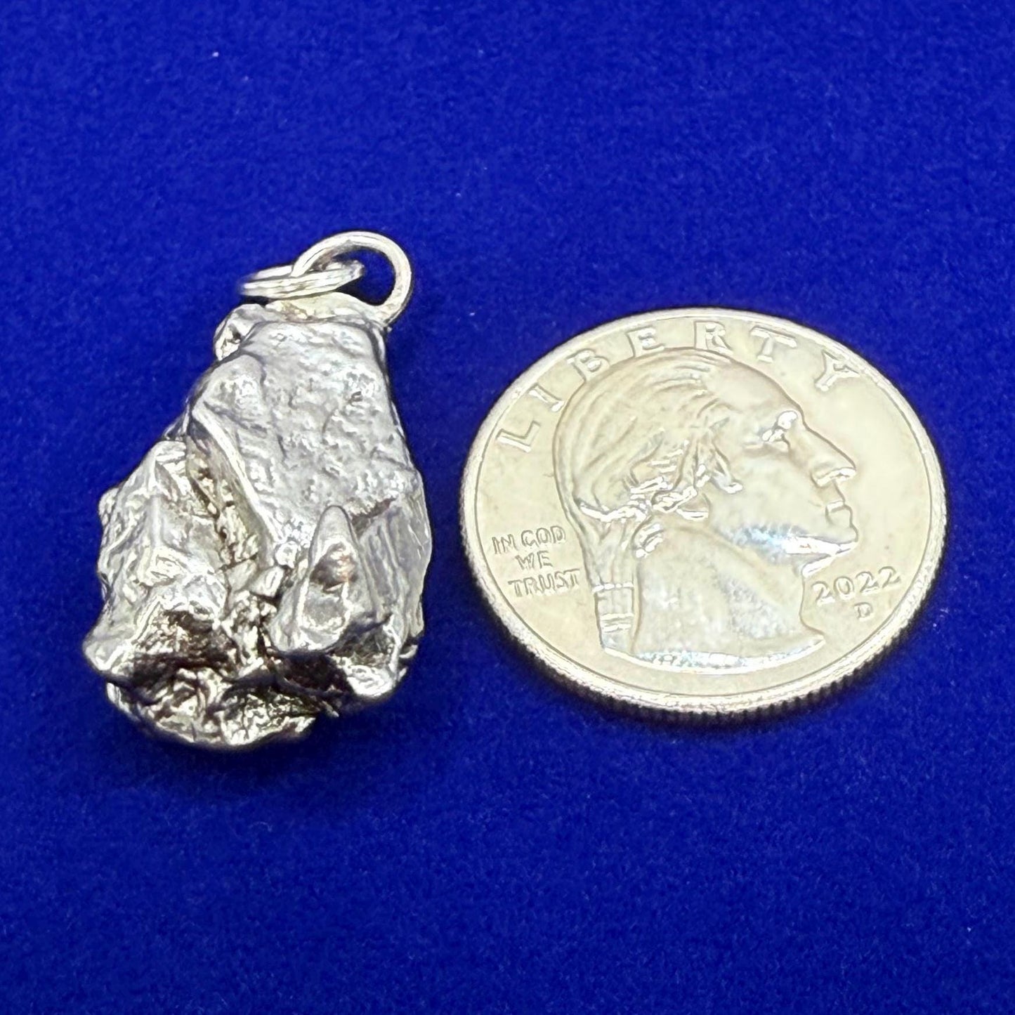 Beautiful Meteorite Campo del Cielo Pendant 14.51 grams, Astronomy Gift, Authentic Meteorite, Meteorite Jewelry, Meteorite Pendant, COA