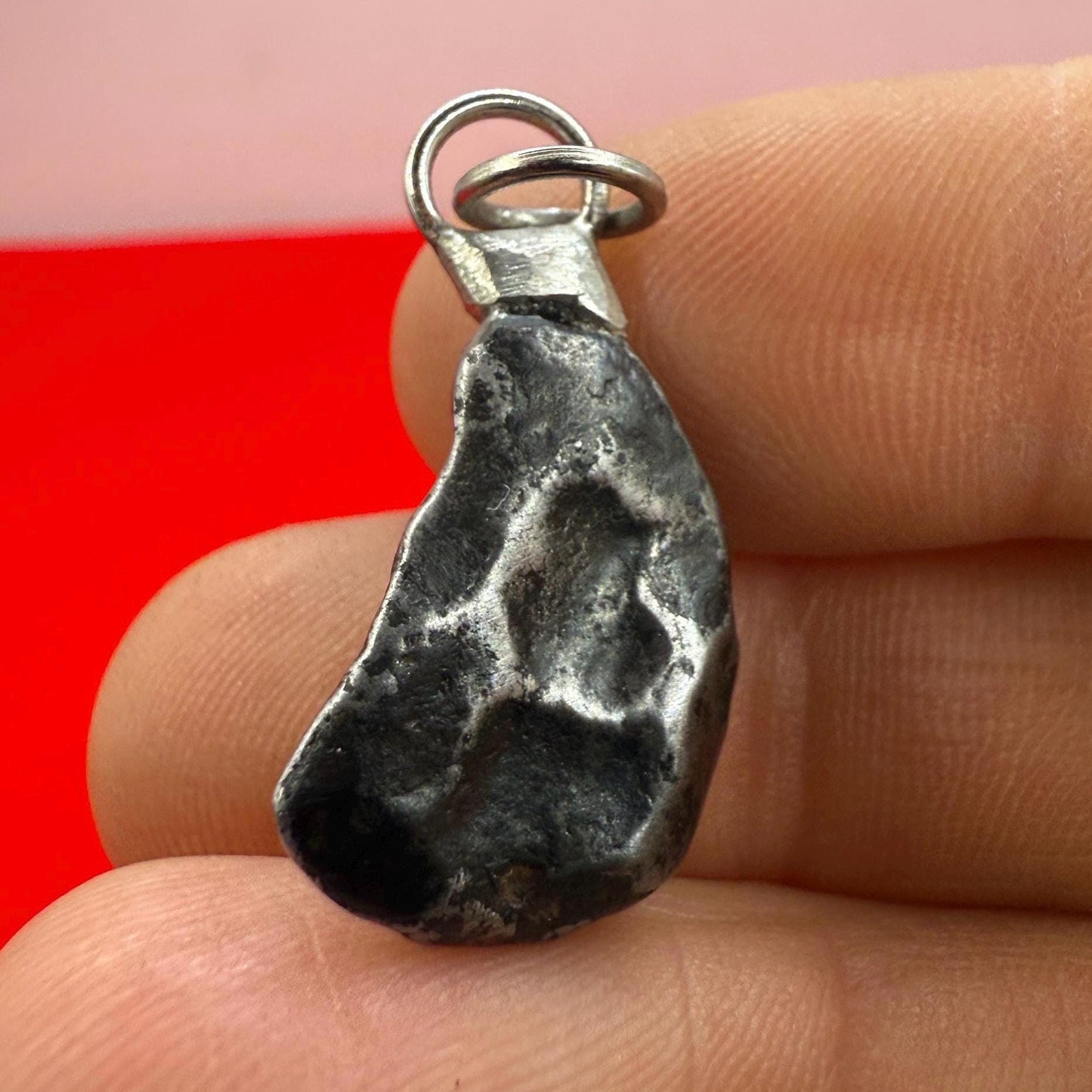 Agoudal Meteorite Pendant, Agoudal, Astronomy Gift, Space Gift, Iron Meteorite, Handmade Pendant, Authentic Iron Meteorite, 7.43 Grams