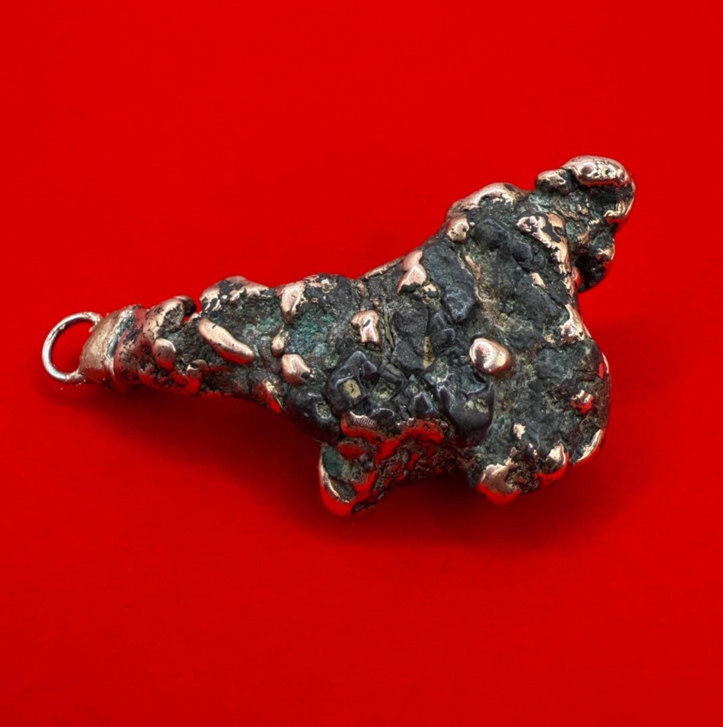 Copper Nugget Pendant, Copper Pendant, Michigan Copper, Michigan Float Copper, Handmade Pendant, Michigan Gift, Copper Jewelry, 39.60 grams