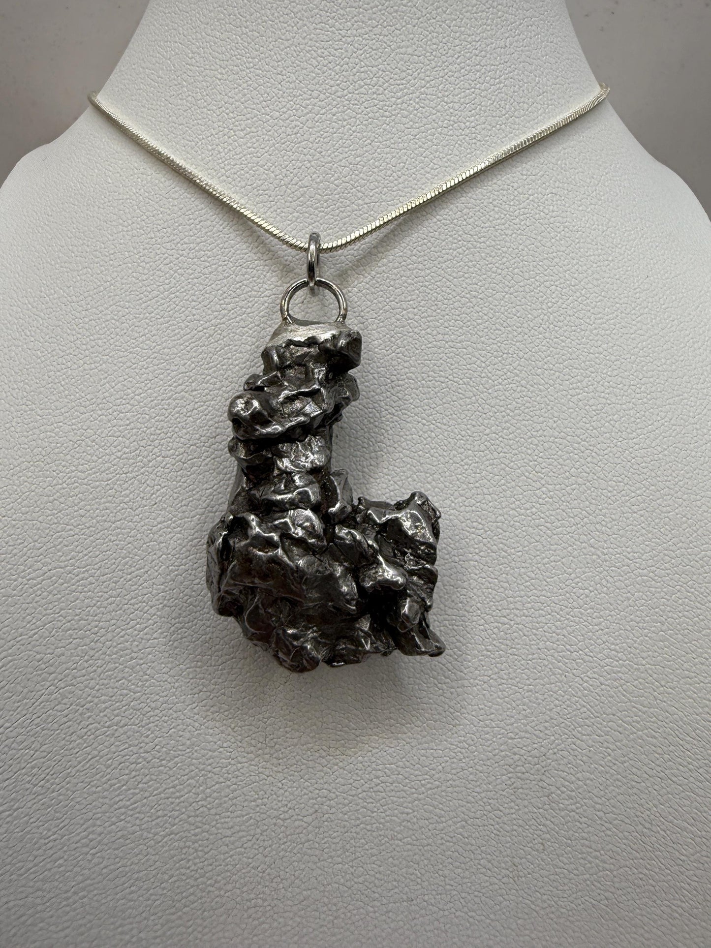 Beautiful Meteorite Campo del Cielo Pendant 26.39 grams, Astronomy Gift, Authentic Meteorite, Meteorite Jewelry, Meteorite Pendant, COA