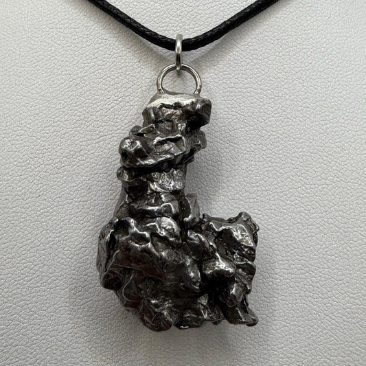 Beautiful Meteorite Campo del Cielo Pendant 26.39 grams, Astronomy Gift, Authentic Meteorite, Meteorite Jewelry, Meteorite Pendant, COA