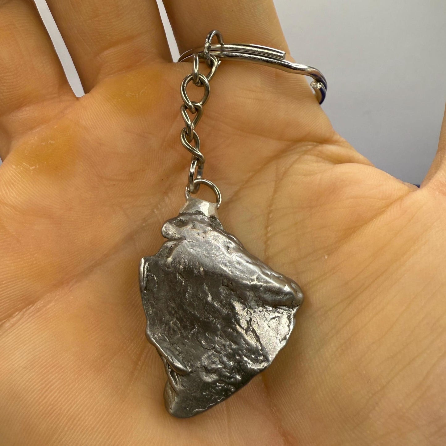 Rare Genuine Aletai Meteorite Keychain, Iron Meteorite, COA, Aletai, Astronomy Gift, Space Gift, Keychain, Space Accessories, 27.68 Grams
