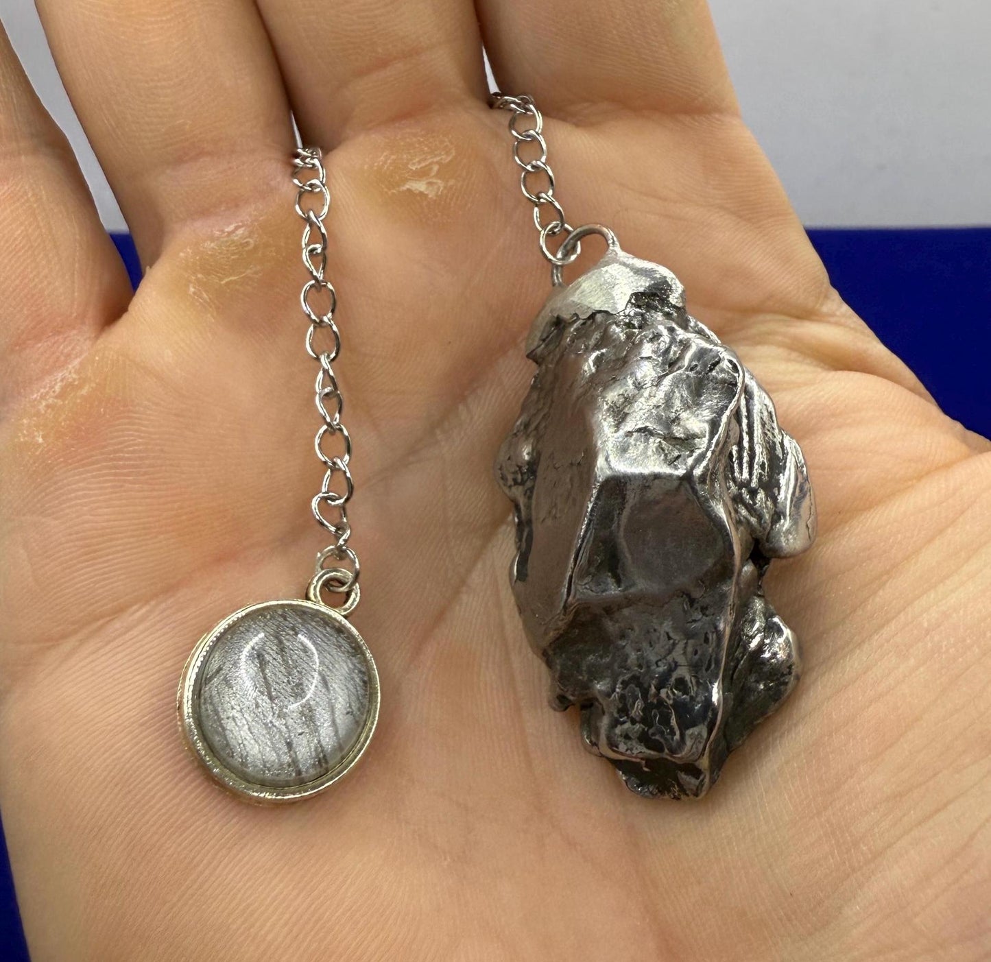 Beautiful Aletai Meteorite Pendulum, 48.39 grams, Astronomy Gift, Meditation Tool, Authentic Meteorite, Pendulum, Meteorite Pendant