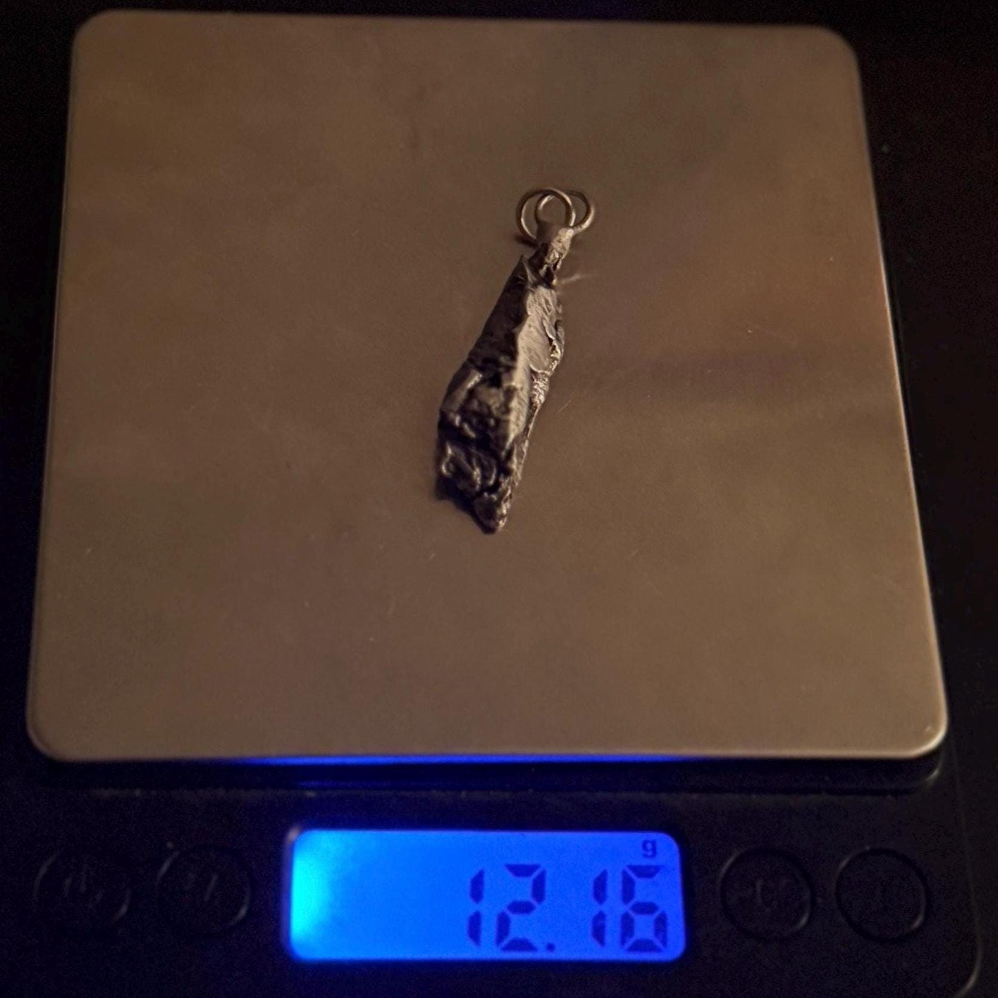 Beautiful Aletai Meteorite Pendant, 12.16 grams, Astronomy Gift, Authentic Meteorite, Meteorite Jewelry, Meteorite Pendant, COA, Space Gift