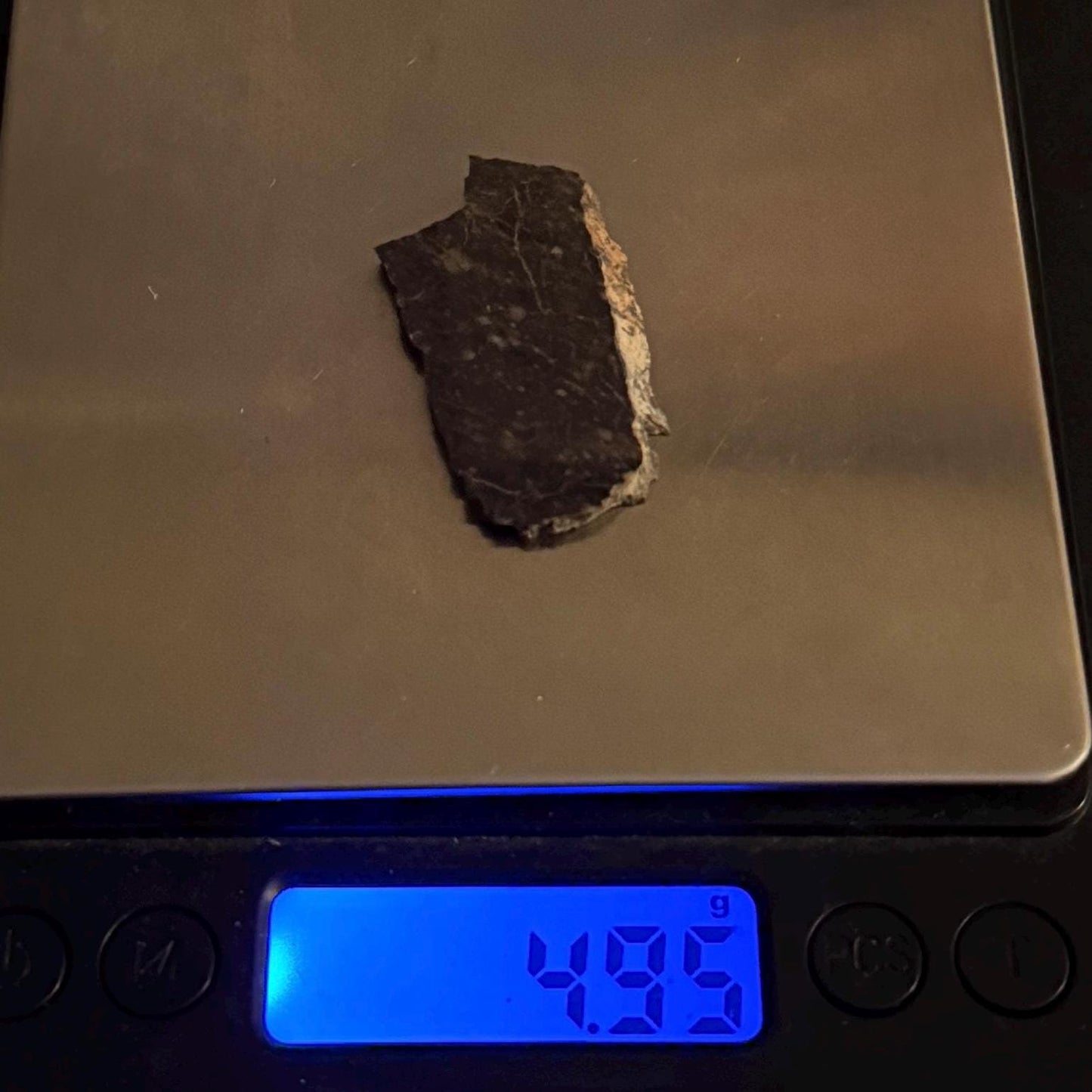 NWA 11182 Moon/Lunar Slice, Moon Rock, Moon Meteorite, Lunar Feldspathic Breccia, Meteorite Collection, Space Gift, Astronomy Gift, 4.95g