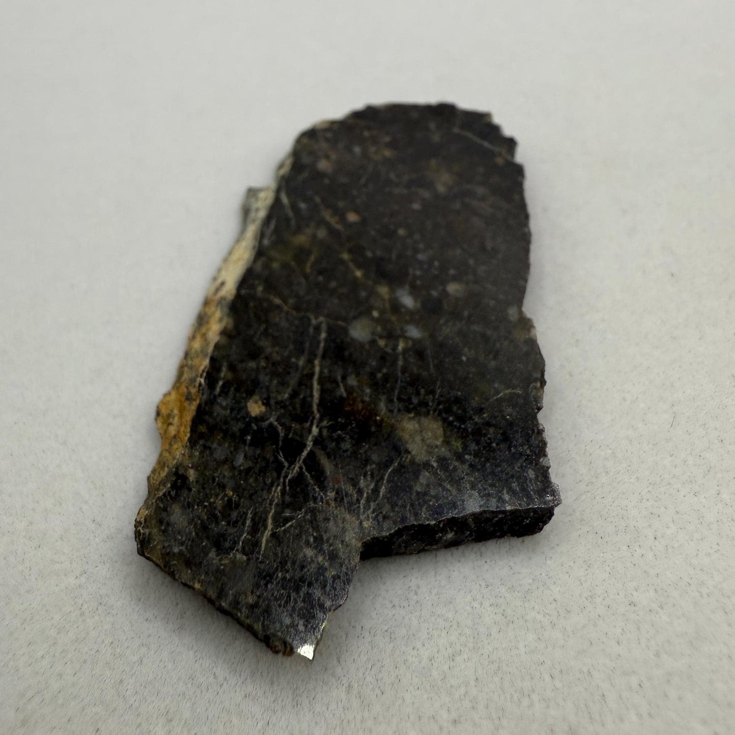 NWA 11182 Moon/Lunar Slice, Moon Rock, Moon Meteorite, Lunar Feldspathic Breccia, Meteorite Collection, Space Gift, Astronomy Gift, 4.95g