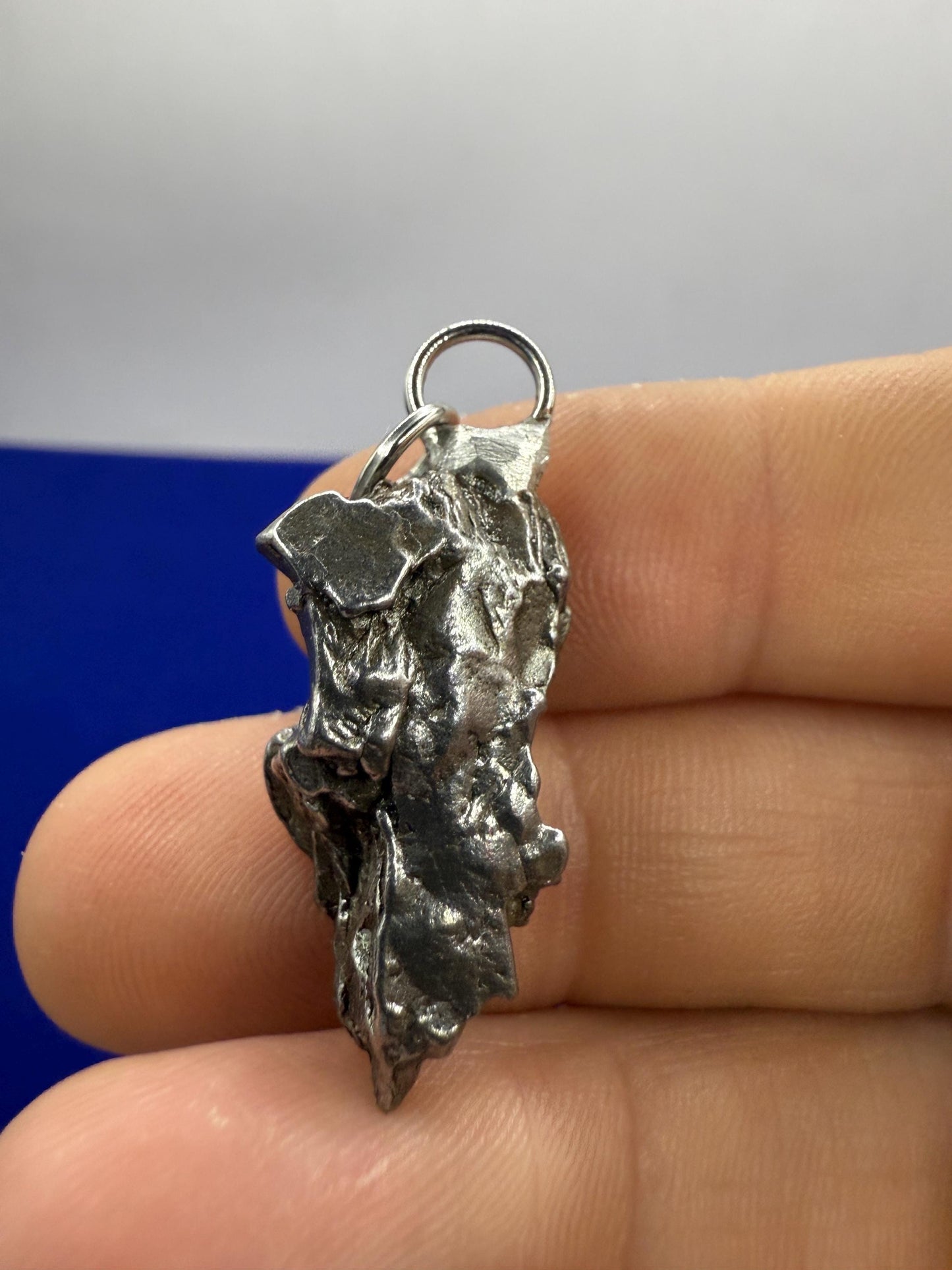 Beautiful Meteorite Campo del Cielo Pendant 10.22 grams, Astronomy Gift, Authentic Meteorite, Meteorite Jewelry, Meteorite Pendant, COA