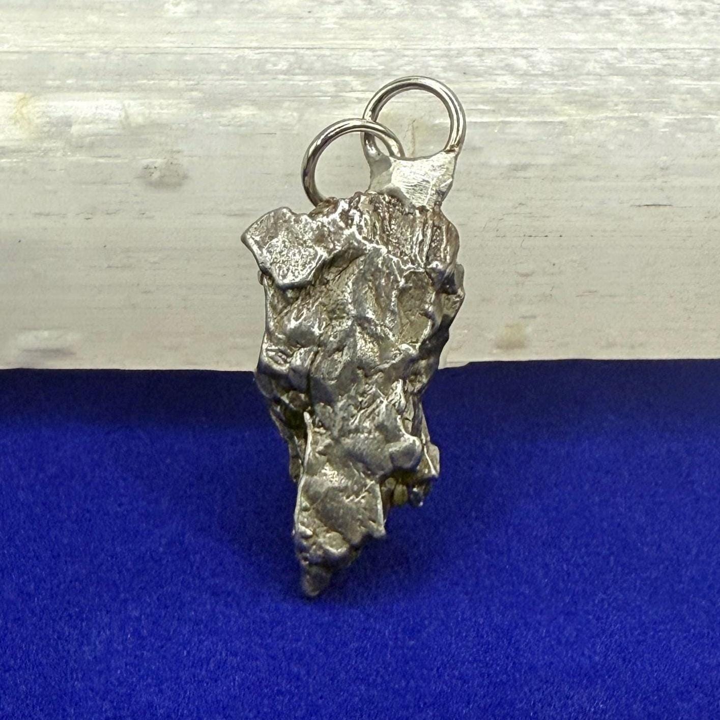 Beautiful Meteorite Campo del Cielo Pendant 10.22 grams, Astronomy Gift, Authentic Meteorite, Meteorite Jewelry, Meteorite Pendant, COA