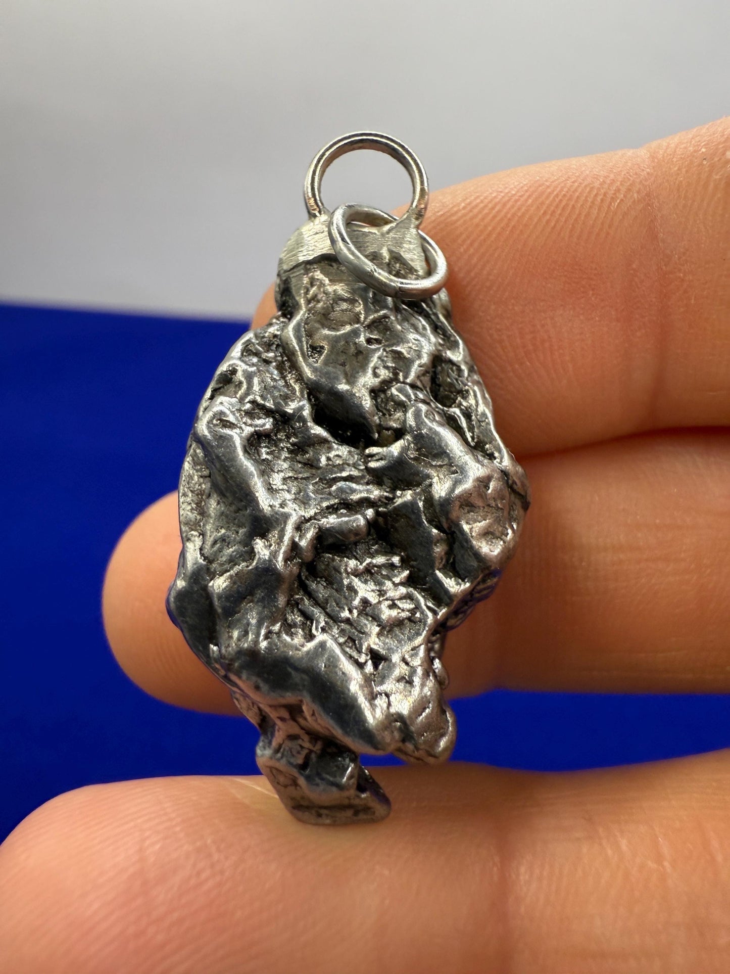 Beautiful Meteorite Campo del Cielo Pendant 18.23 grams, Astronomy Gift, Authentic Meteorite, Meteorite Jewelry, Meteorite Pendant, COA