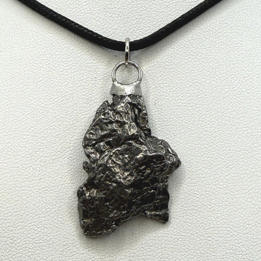 Beautiful Meteorite Campo del Cielo Pendant, 15.67 Grams, Astronomy Gift, Authentic Meteorite, Meteorite Jewelry, Meteorite Pendant, COA