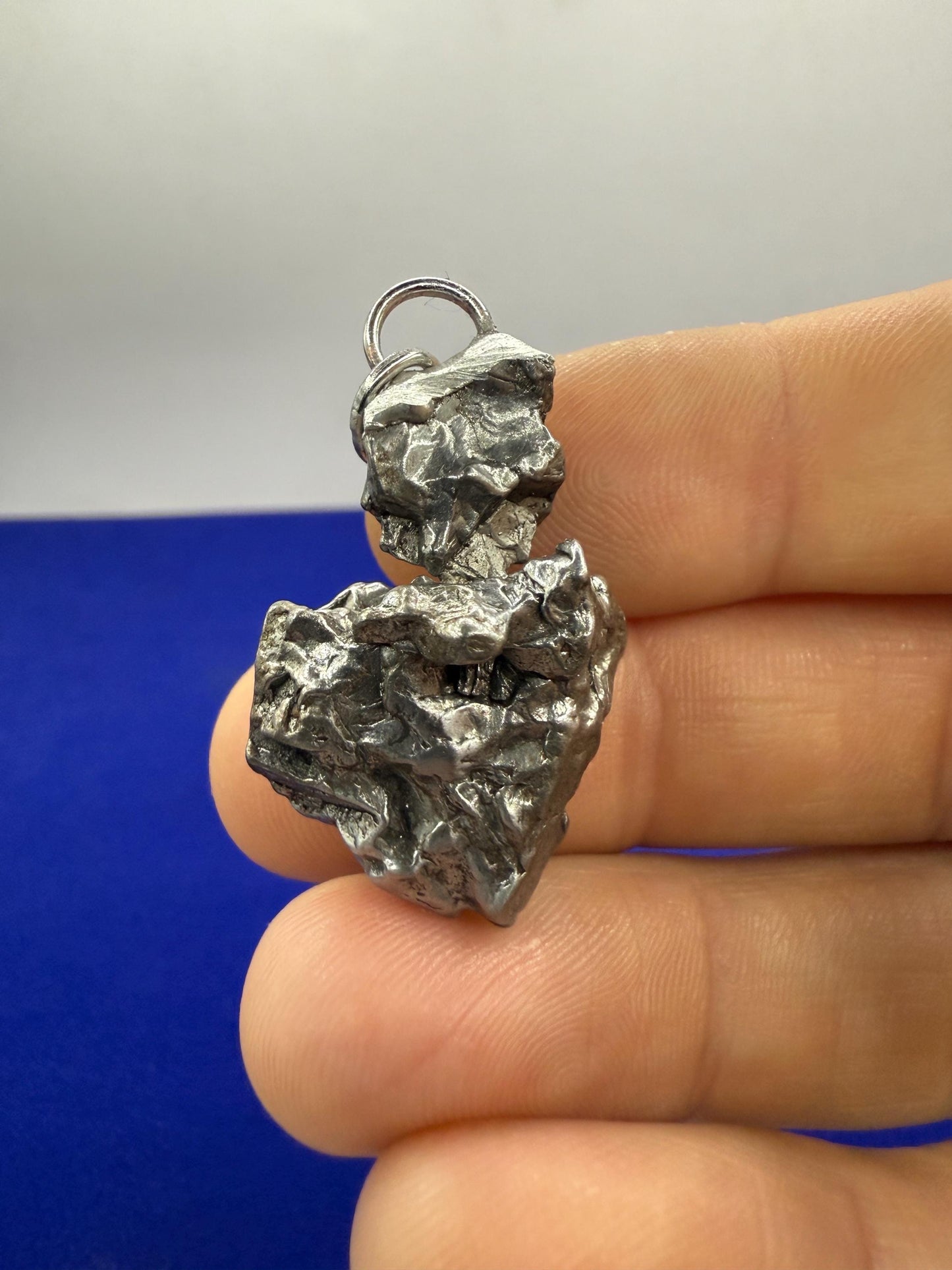 Unique and Rare Campo del Cielo Meteorite Pendant 16.84 grams, Astronomy Gift, Rare Moving Piece, Iron Meteorite, Space Gift, Space
