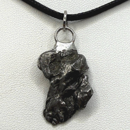 Beautiful Meteorite Campo del Cielo Pendant 5.99 grams, Astronomy Gift, Authentic Meteorite, Meteorite Jewelry, Meteorite Pendant, COA