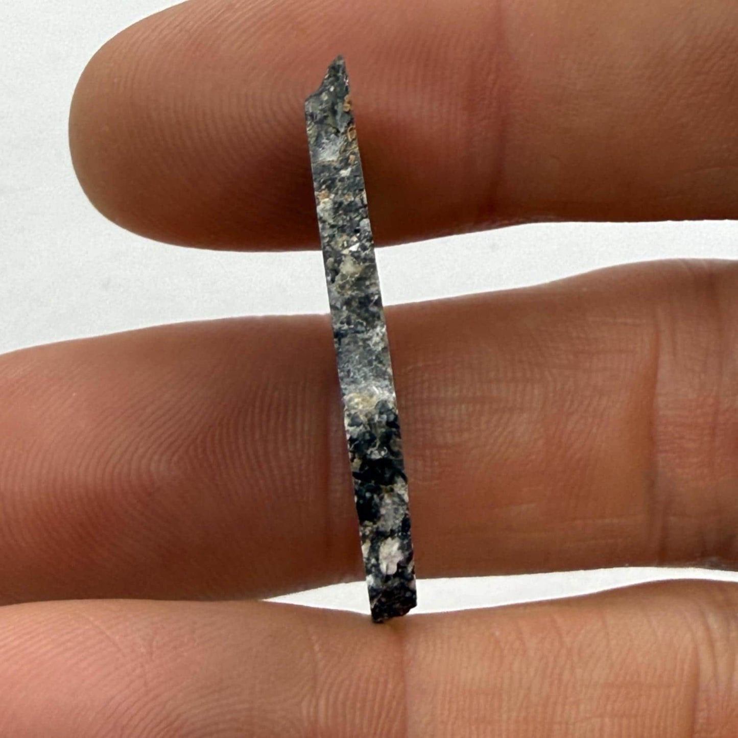 NWA 17679 Lunar Meteorite Slice, Rare Feldspathic Breccia Lunar, Mauritania, Africa, Moon Rock, Astronomy Gift, 3.57 grams