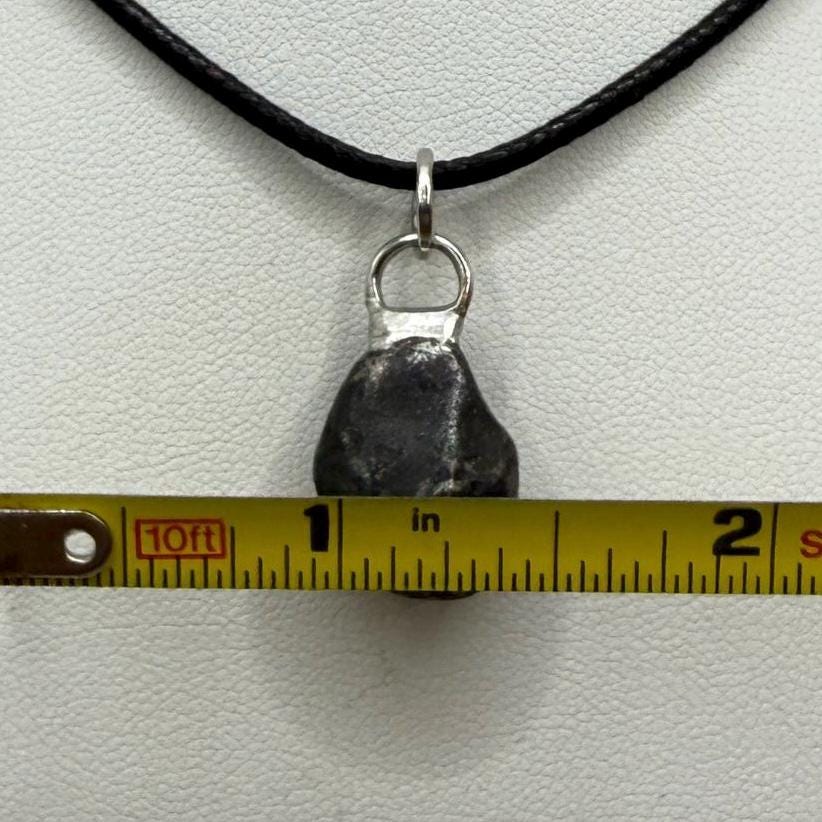 Agoudal Meteorite Pendant, Agoudal, Astronomy Gift, Space Gift, Iron Meteorite, Handmade Pendant, Authentic Iron Meteorite, 7.55 Grams
