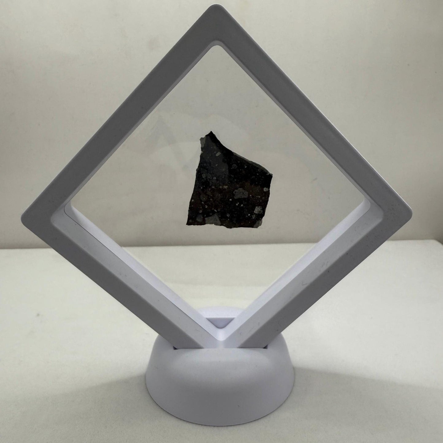 NWA 17679 Lunar Meteorite Slice, Rare Feldspathic Breccia Lunar, Mauritania, Africa, Moon Rock, Astronomy Gift, 3.91 grams