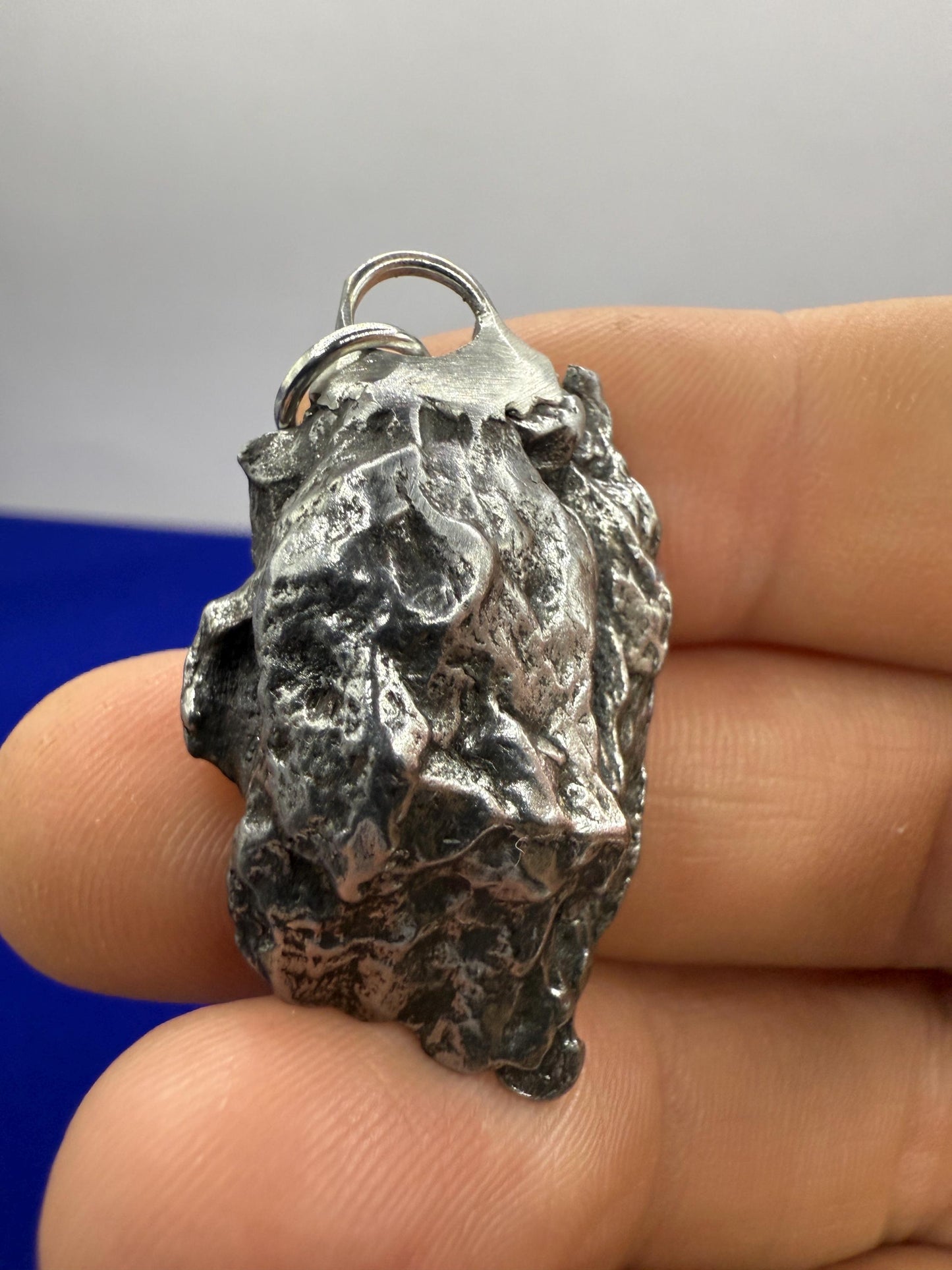 Beautiful Meteorite Campo del Cielo Pendant 16.45 Grams, Astronomy Gift, Authentic Meteorite, Meteorite Jewelry, Meteorite Pendant, COA