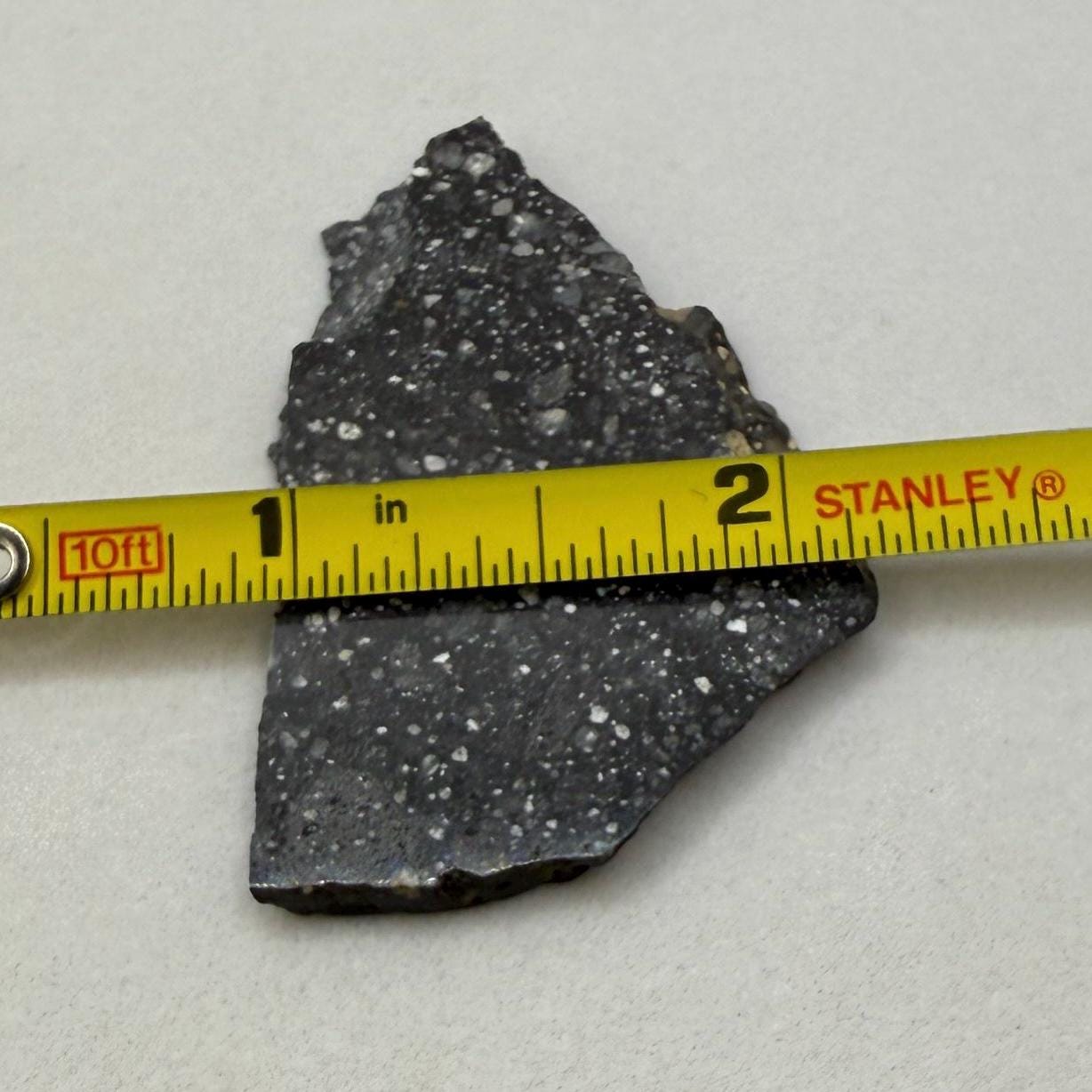NWA 17679 Lunar Meteorite Slice, Rare Feldspathic Breccia Lunar, Mauritania, Africa, Moon Rock, Astronomy Gift, 7.23 grams