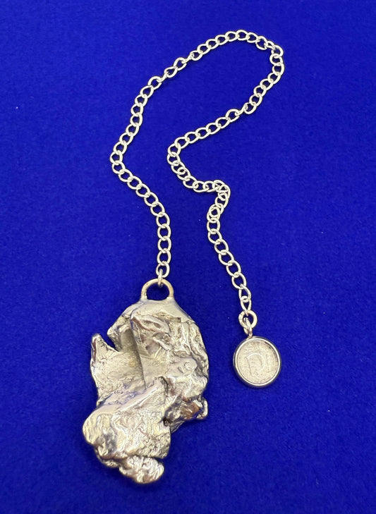 Beautiful Aletai Meteorite Pendulum, 22.51 grams, Astronomy Gift, Meditation Tool, Authentic Meteorite, Pendulum, Meteorite Pendant