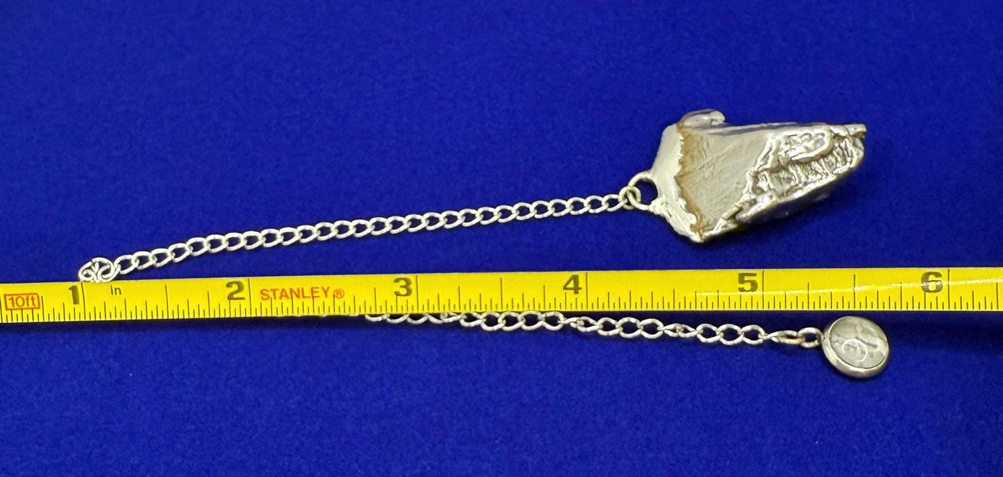 Beautiful Aletai Meteorite Pendulum, 27.66 grams, Astronomy Gift, Meditation Tool, Authentic Meteorite, Pendulum, Meteorite Pendant