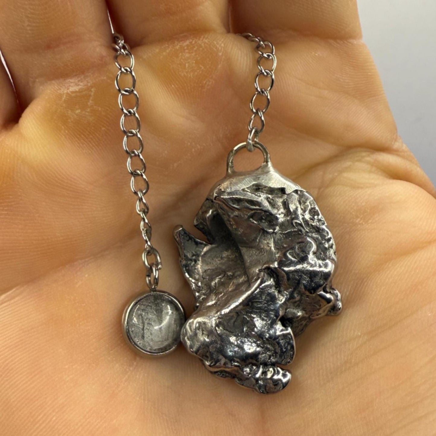 Beautiful Aletai Meteorite Pendulum, 22.51 grams, Astronomy Gift, Meditation Tool, Authentic Meteorite, Pendulum, Meteorite Pendant