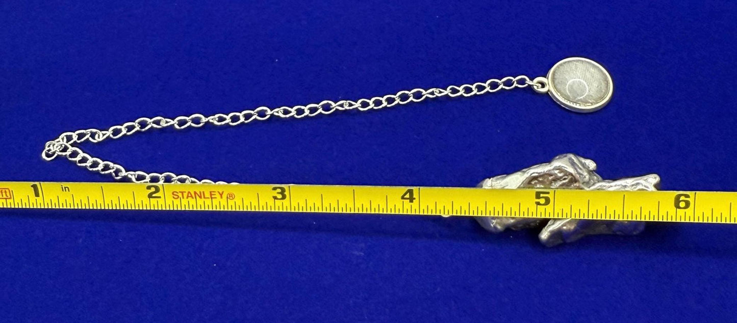 Beautiful Aletai Meteorite Pendulum, 30.29 grams, Astronomy Gift, Meditation Tool, Authentic Meteorite, Pendulum, Meteorite Pendant