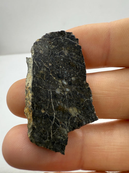 NWA 11182 Moon/Lunar Slice, Moon Rock, Moon Meteorite, Lunar Feldspathic Breccia, Meteorite Collection, Space Gift, Astronomy Gift, 4.95g