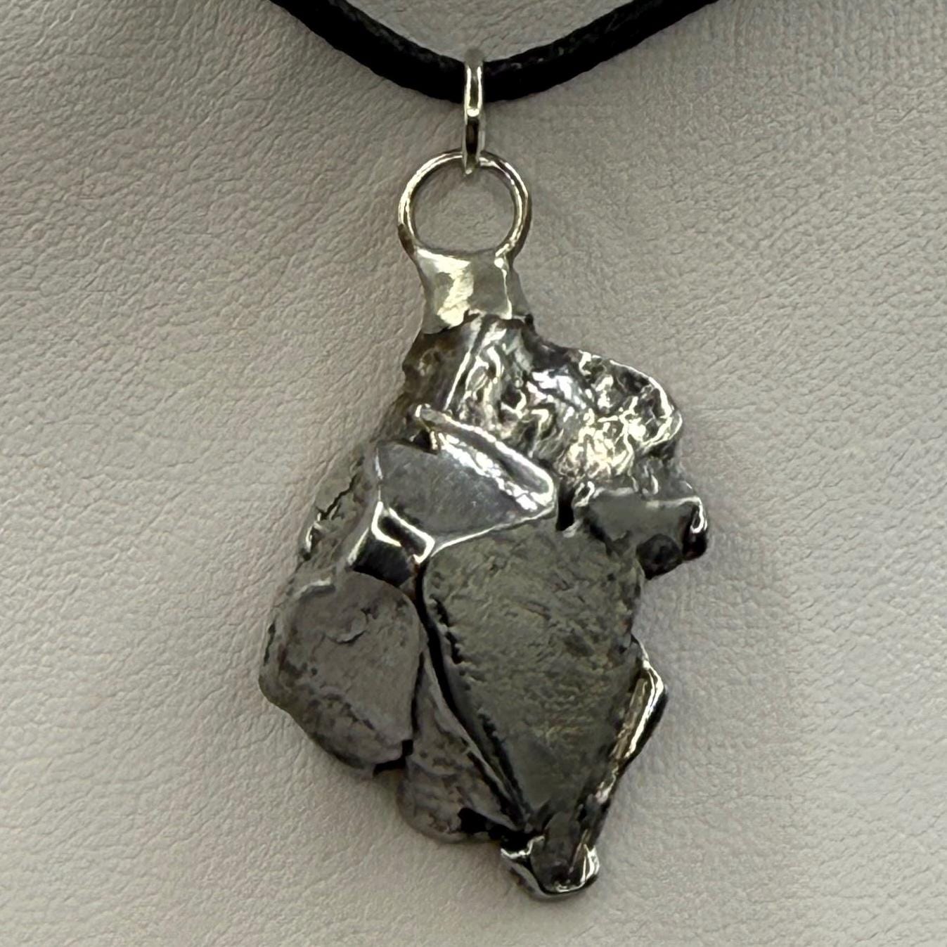 Beautiful Aletai Meteorite Pendant, 19.76 grams, Astronomy Gift, Authentic Meteorite, Meteorite Jewelry, Meteorite Pendant, COA, Space Gift